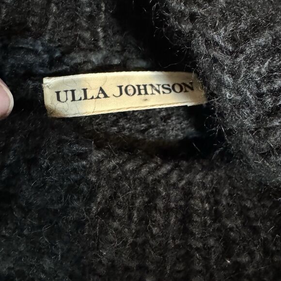 Ulla Johnson Delma Alpaca Chunky Knit Fringe Puff Sleeve Sweater Size P XS - Picture 10 of 12